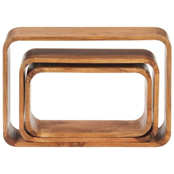 vidaXL Sivup&ouml;yd&auml;t 3 kpl t&auml;ysi hunajaviimeistelty akaasiapuu