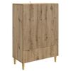 vidaXL Sivup&ouml;yt&auml; Artisaanitammi 66 x 34,5 x 95 cm Tekninen puu