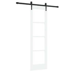 vidaXL Liukuovi ORKDAL 61 x 198,5 cm T&auml;ysi m&auml;nty ja lasi Valkoinen