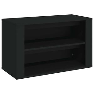vidaXL Kenk&auml;teline musta 75x35x45 cm tekninen puu
