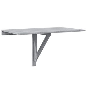 vidaXL Klaffip&ouml;yt&auml; sein&auml;lle harmaa Sonoma 100x60x56 cm tekninen puu