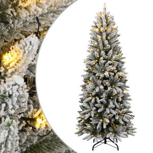 vidaXL Tekojoulukuusi 150 LED-valoa ja lumihuurre 120 cm
