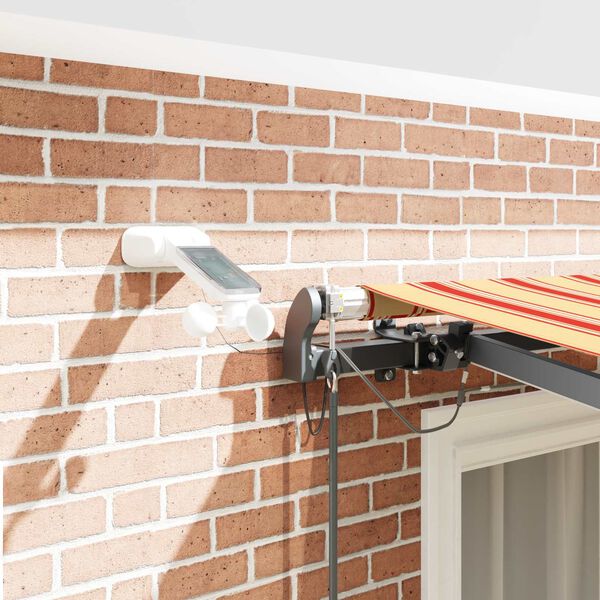 vidaXL Aurinkovarjon kangas mukana Keltainen ja oranssi 300 x 250 cm