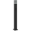 vidaXL Pylv&auml;svalaisin pistorasialla musta 110 cm alumiini