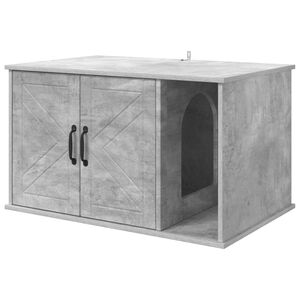 vidaXL Kissatalo Betoni 85 x 55 x 50,5 cm Tekninen puu