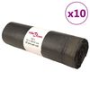vidaXL Roskapussit kiristysny&ouml;reill&auml; 250 kpl musta 120 l