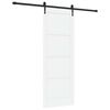 vidaXL Liukuovi ORKDAL 78 x 211 cm Tekninen puu Valkoinen ja musta