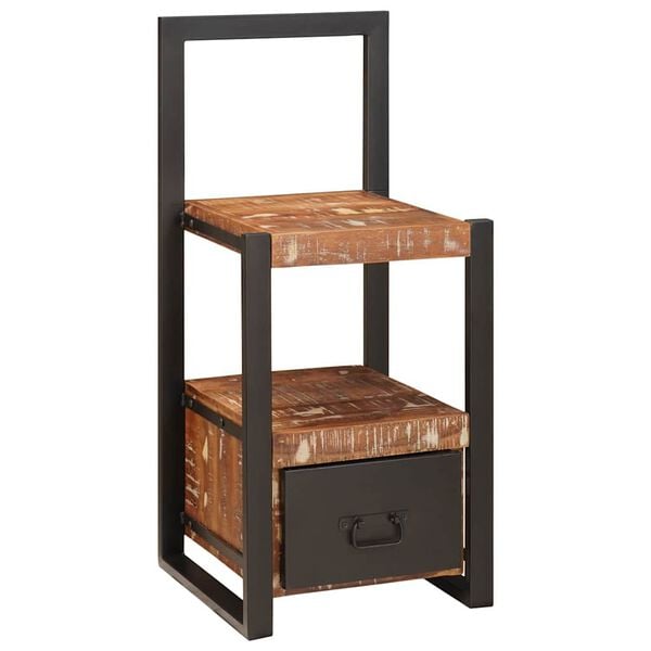 vidaXL Valet-teline Monivärinen 40 x 40 x 90 cm Kierrätetty Täyspuu