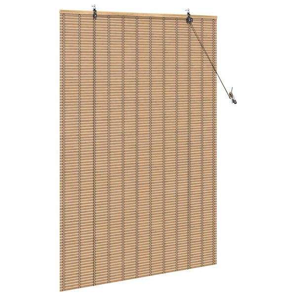 vidaXL Rullaverho verhoilla Luonto 110 x 160 cm Bambu