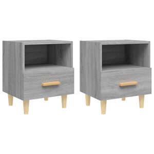 vidaXL Y&ouml;p&ouml;yd&auml;t 2 kpl harmaa Sonoma 40x35x47 cm