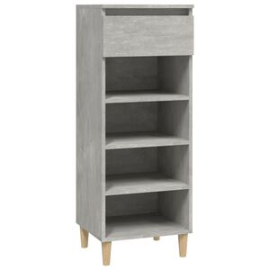 vidaXL Kenk&auml;kaappi betoninharmaa 40x36x105 cm tekninen puu