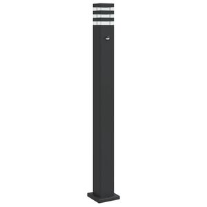 vidaXL Pylv&auml;svalaisin liiketunnistimella musta 110 cm alumiini