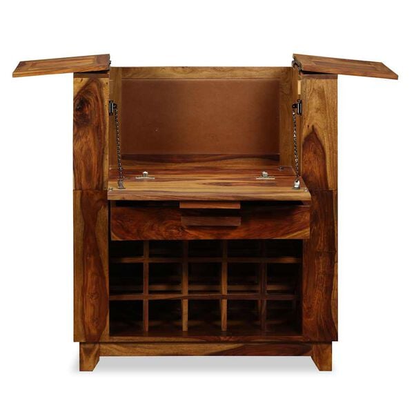 vidaXL Baarikaappi T&auml;ysi akaasiapuu 85x40x95 cm