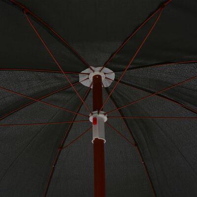 vidaXL Aurinkovarjo terästanko 180 cm antrasiitti