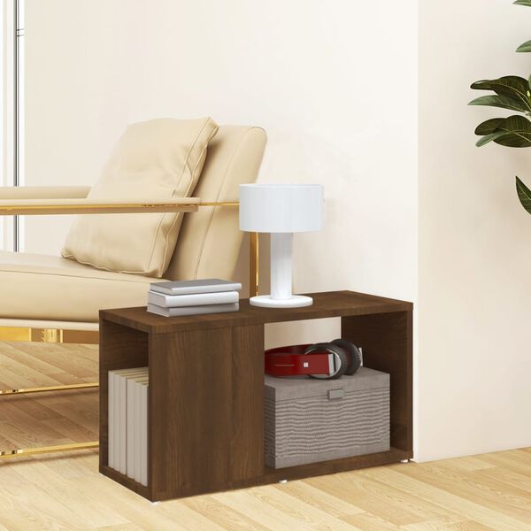 vidaXL TV-taso ruskea tammi 60x24x32 cm tekninen puu