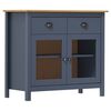 vidaXL Lipasto Hill harmaa 90x40x80 cm t&auml;ysi m&auml;nty
