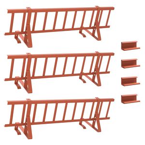 vidaXL Katto lumivahti Punainen 300 x 29,5 x 34,5 cm Ter&auml;s