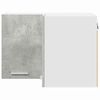 vidaXL Henkarikaappi Betoni harmaa ja valkoinen 57 x 57 x 40 cm