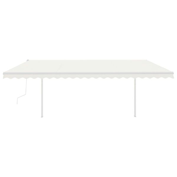 vidaXL Automaattisesti kelattava markiisi tolpilla 5x3,5 m kerma