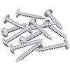 vidaXL Puuruuvit 12 kpl Hopea M4 x 25 mm Ter&auml;s