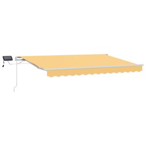 vidaXL Vedett&auml;v&auml; markiisi Hiekka 450 &times; 300 cm Kangas ja alumiini