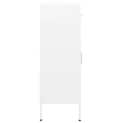 vidaXL Varastokaappi valkoinen 80x35x101,5 cm teräs