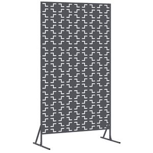 vidaXL Yksityisyysn&auml;ytt&ouml; 100 x 50 x 180 cm Ter&auml;s Antrasiitti