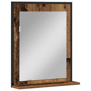 vidaXL Peili Vanha puu 50 x 12 x 60 cm Lasi ja suunniteltu puu