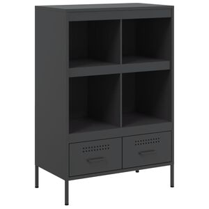 vidaXL Kaappi musta 68x39x101,5 cm ter&auml;s