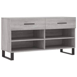 vidaXL Kenk&auml;penkki harmaa Sonoma 102x35x55 cm tekninen puu