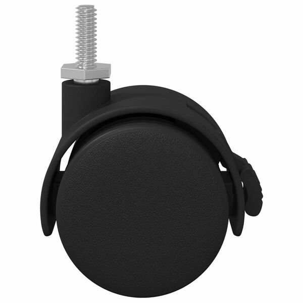 vidaXL Kierre 2 pcs Mustaa ja hopeaa 40,1 x 40,1 x 37,8 mm Rauta ja PP