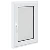 vidaXL Kellari-ikkuna RISOR 60 x 100 cm PVC ja lasi valkoinen