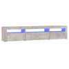 vidaXL TV-taso LED-valoilla betoninharmaa 195x35x40 cm