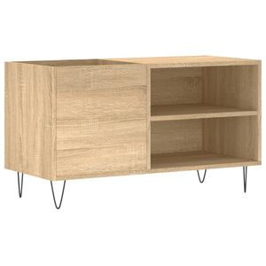 vidaXL LP-levyjen s&auml;ilytyskaappi Sonoma-tammi 85x38x48 cm puu