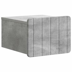 vidaXL Sein&auml;lle Kiinnitett&auml;v&auml; Y&ouml;p&ouml;yt&auml; Betoninharmaa 33 x 34,5 x 24 cm
