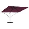vidaXL Aurinkovarjo Bordeaux punainen 351 x 250 x 260 cm