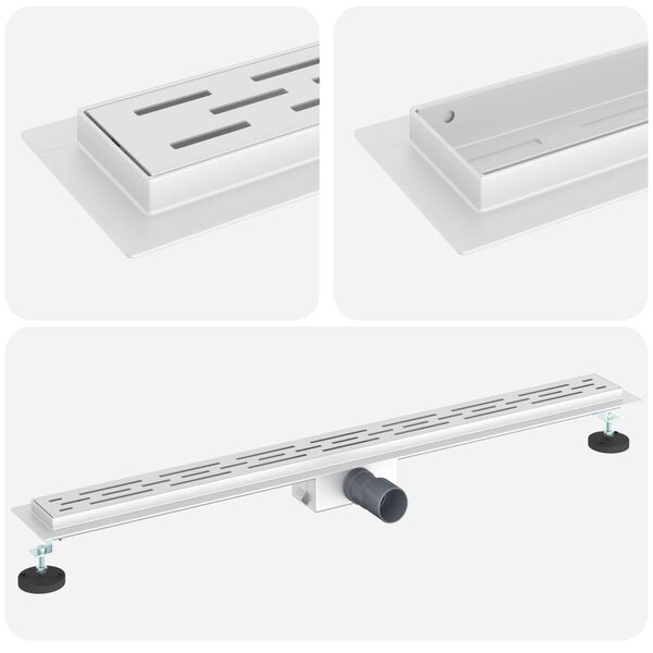 vidaXL Suihkuviem&auml;ri rivisuunnittelulla Hopea 90 cm