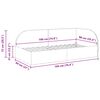 vidaXL Kulmavuoteen runko p&auml;&auml;tyll&auml; Sininen 90 cm x 190 cm Sametti