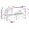 vidaXL 2-osainen Ulkosohvasarja kyll&auml;stetty m&auml;nty