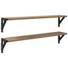 vidaXL Sein&auml;hyllyt 2 kpl Artisan tammi 80 x 15 x 15,5 cm Tekninen puu