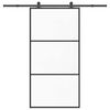 vidaXL liukuovi laitteistosarjalla 102x205 cm ESG lasi ja alumiini