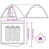 vidaXL Camping Teltta Dome 3-hengen naamiointi vedenpit&auml;v&auml;