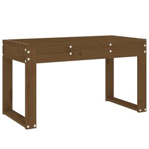 vidaXL Puutarhapenkki hunajanruskea 80x38x45 cm t&auml;ysi m&auml;nty