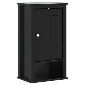 vidaXL Kylpyhuoneen sein&auml;kaappi BERG musta 40x27x71,5 cm t&auml;ysi m&auml;nty