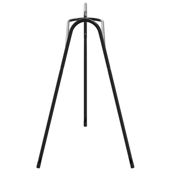 vidaXL Vapaasti seisova 3-jalkainen satulateline musta rauta