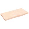 vidaXL Kylpyhuoneen ty&ouml;taso 60x30x2 cm k&auml;sittelem&auml;t&ouml;n t&auml;ysi puu
