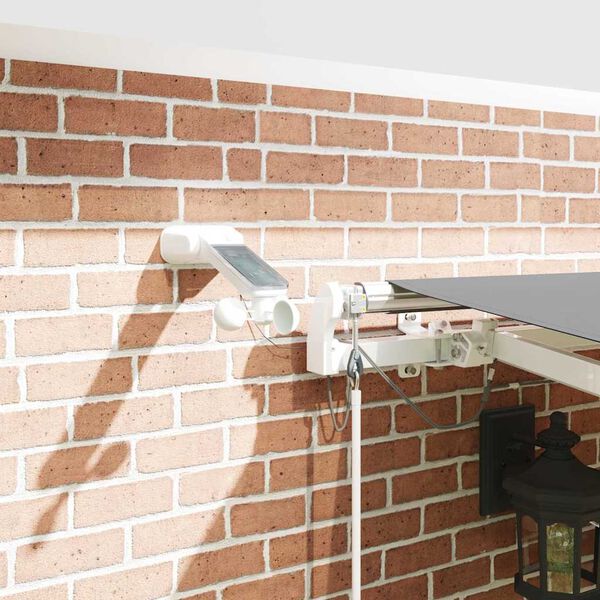 vidaXL Aurinkovarjon runko Valkoinen 400 &times; 300 cm Alumiini