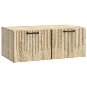 vidaXL Sein&auml;lle asennettava TV-kaappi Sonoma-tammi 78,5 x 41 x 30 cm