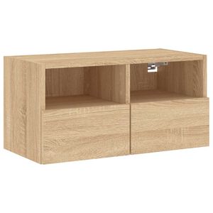 vidaXL TV-sein&auml;kaappi Sonoma-tammi 60x30x30 cm tekninen puu