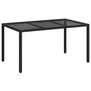 vidaXL Puutarhap&ouml;yt&auml; Musta 150 x 90 x 75 cm polyrottinki